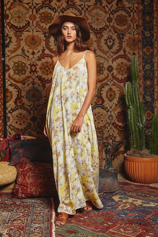 bliss maxi dress Birdie Bliss Blue Floral Maxi Dress | Trendy Women's Dresses