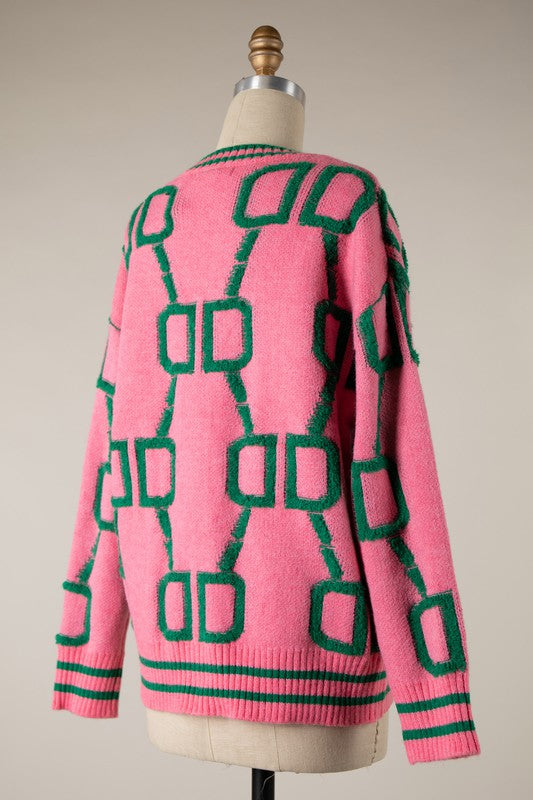 Linked Sweater Pink