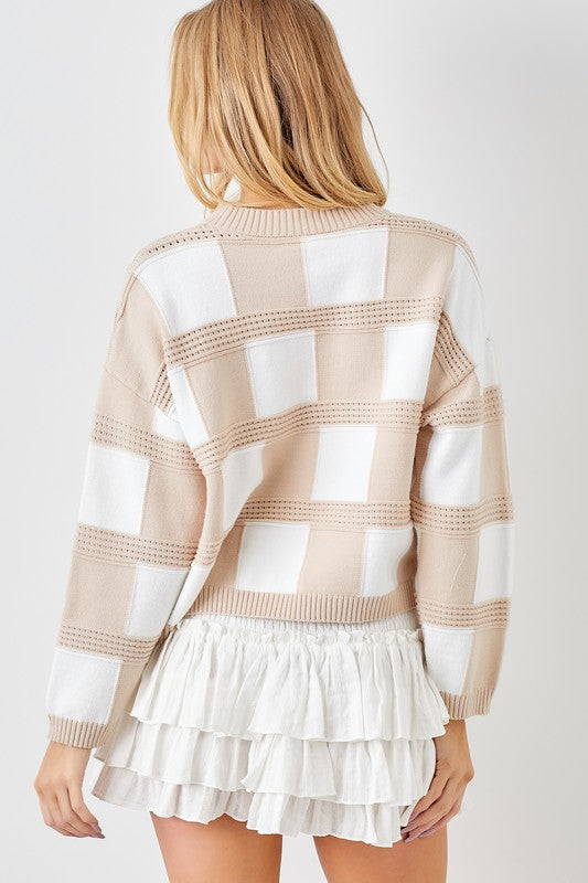 Block Party Sweater Taupe