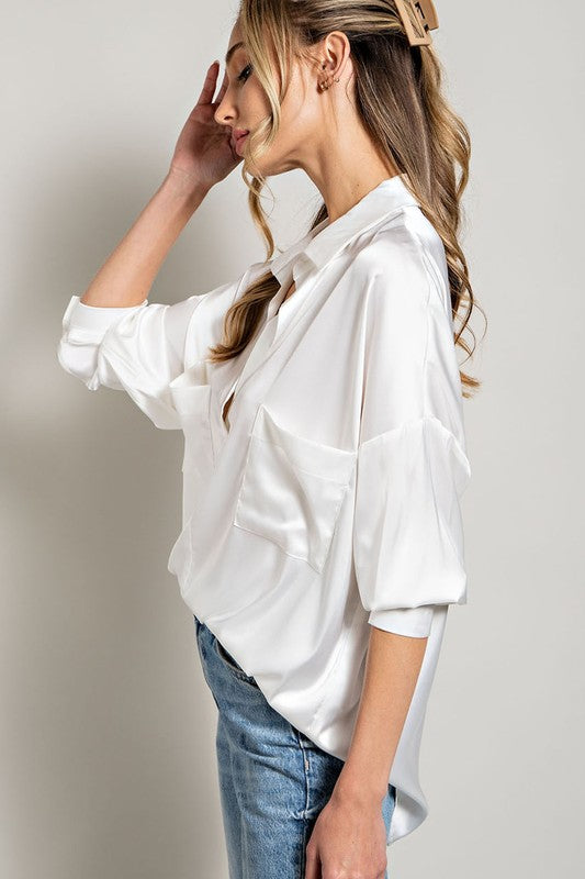 Keep It Casual Blouse Off White