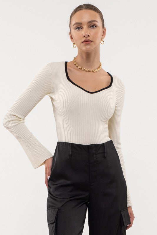 Sophisticated Top Ivory