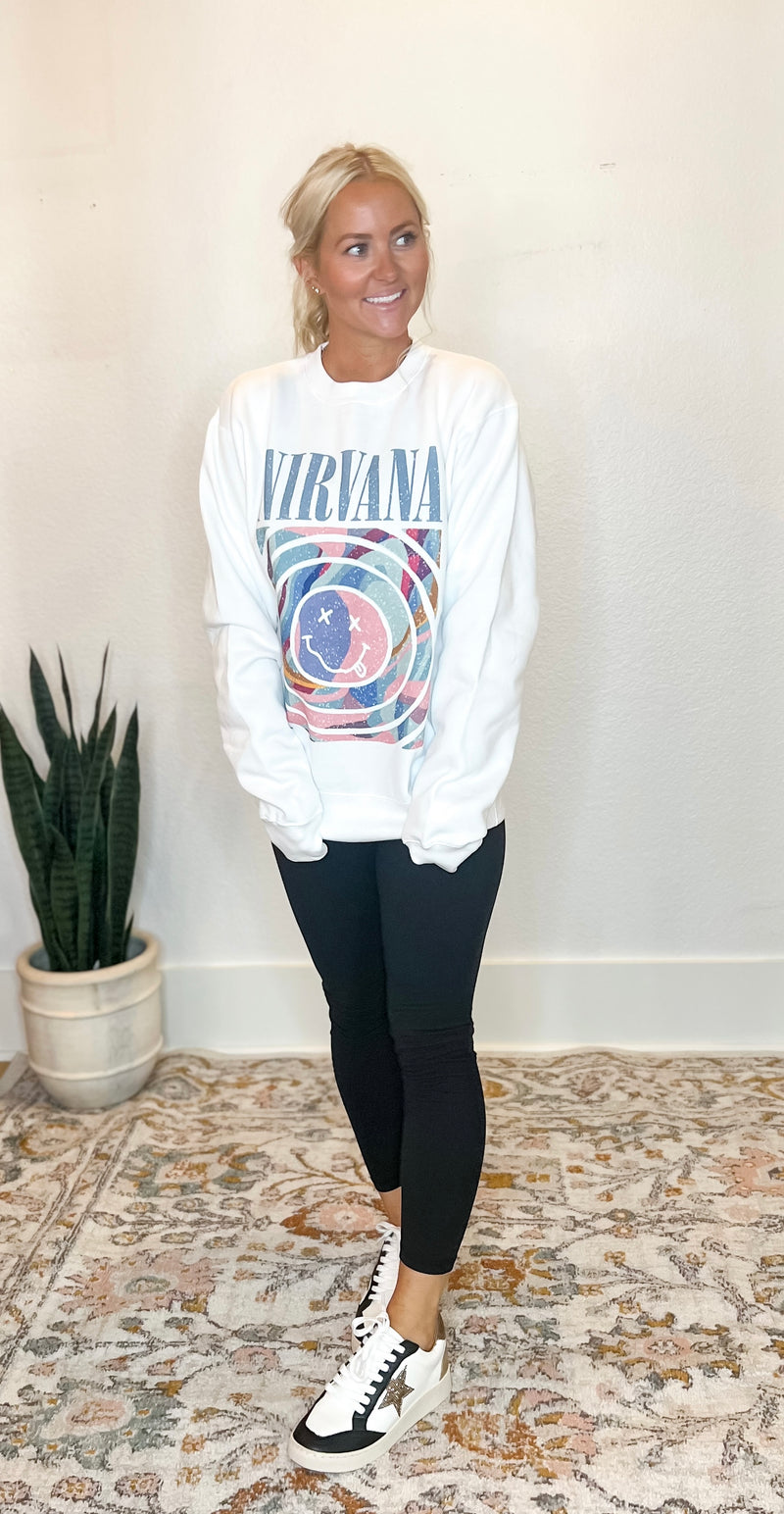 Nirvana Sweatshirt White