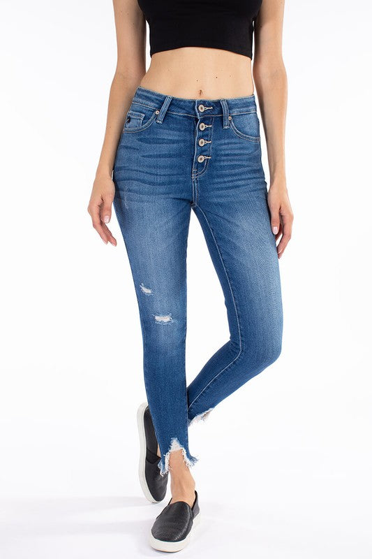 Edgy High Rise Jeans