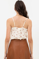 Simple Days Floral Tank Ivory