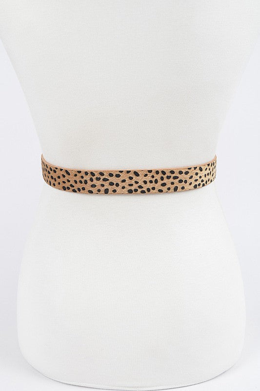 Designer Inspired Belt Leopard