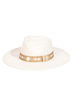Scarlett Hat Ivory + Gold