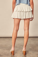 Collective Tiered Skirt Off White
