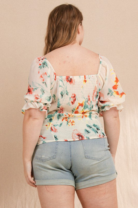 Talk About It Floral Top