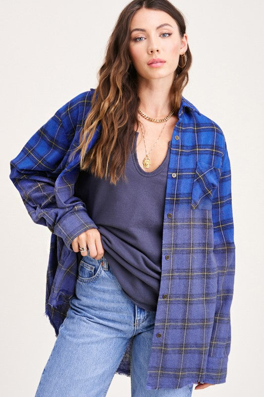 It's a Classic Ombré Plaid Blue