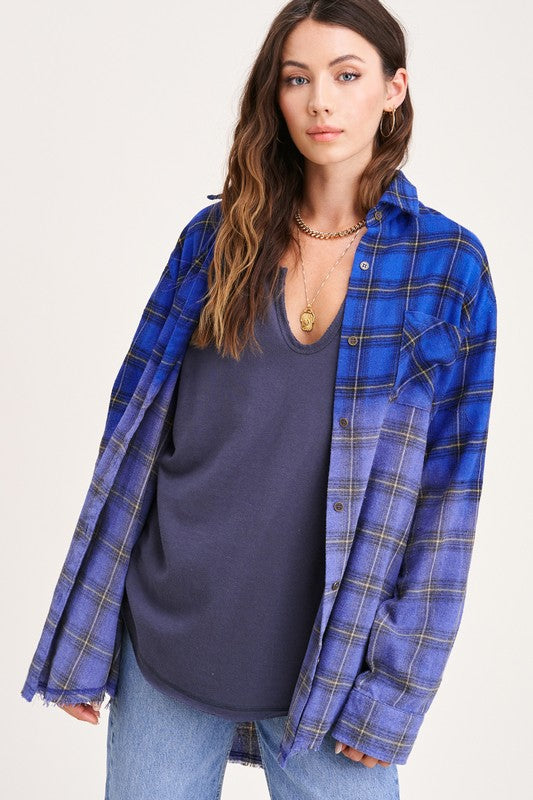 It's a Classic Ombré Plaid Blue