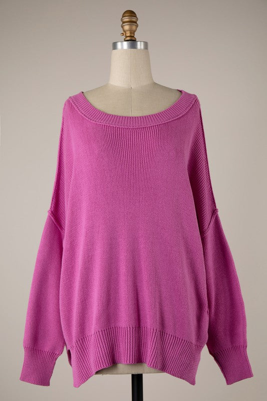 Inside Out Sweater Pink