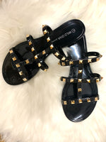 Studded Sandals Black