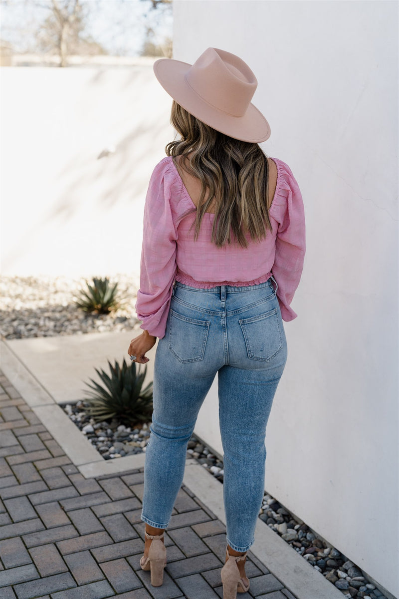 In the Blush Top Pink