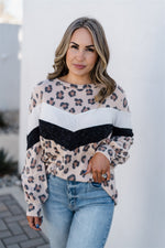 Playful Leopard Pullover