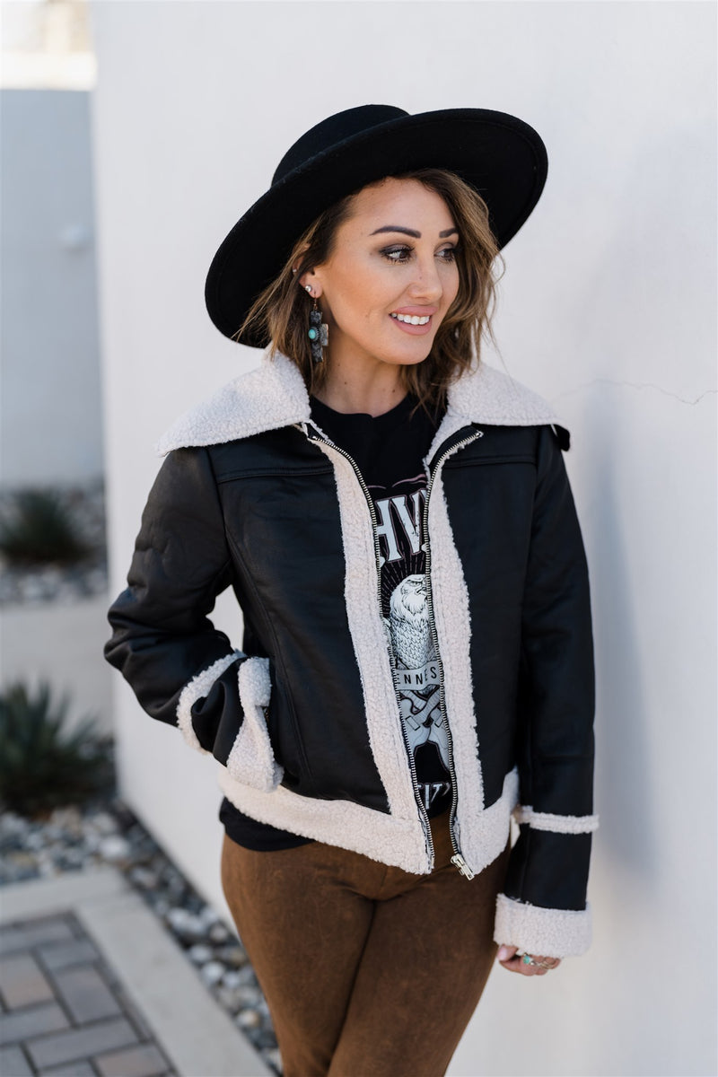Embers Faux Leather Jacket
