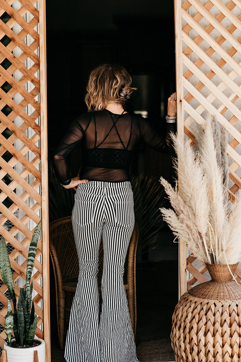 Pinstripe Flare Pants – Top Shelf Wardrobe