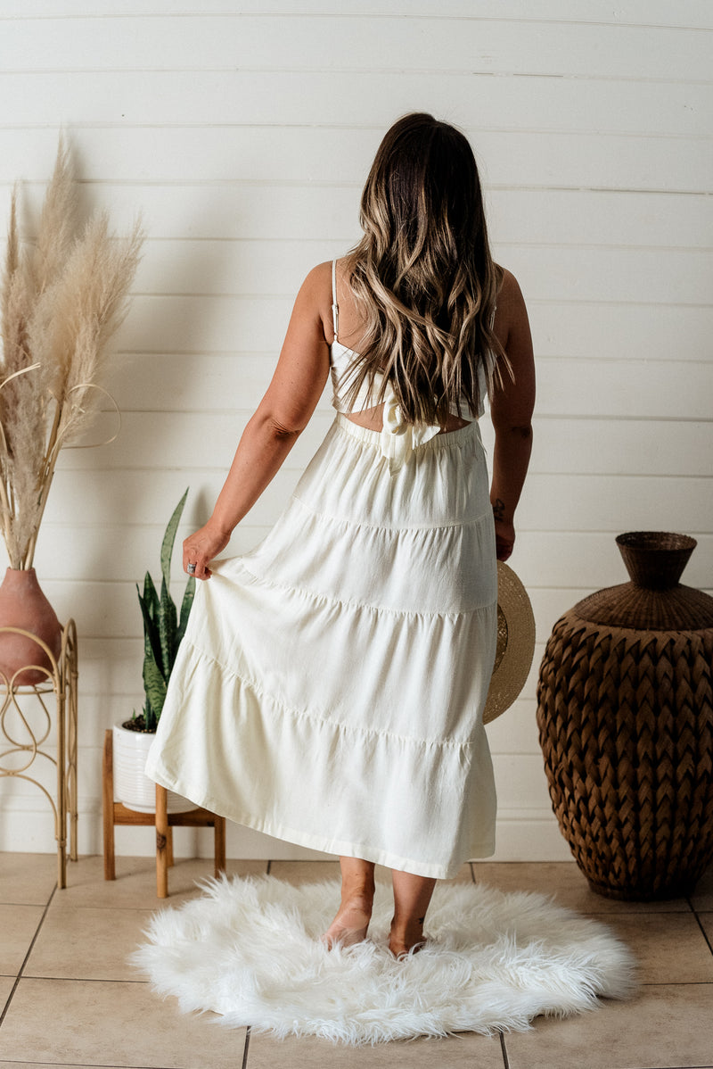 iconic maxi dress Iconic Maxi Dress Cream Top Shelf Wardrobe
