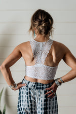 Always There Lace Bralette White