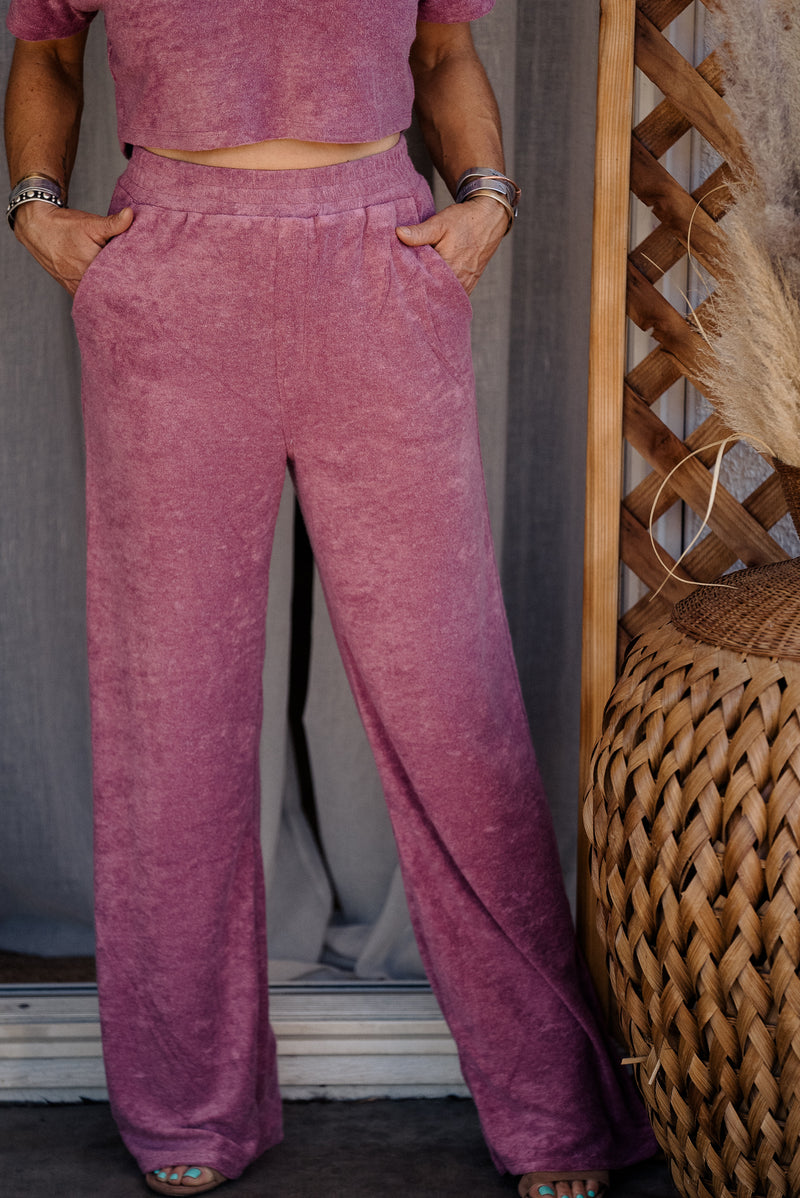 Moments Terry Pant Pink
