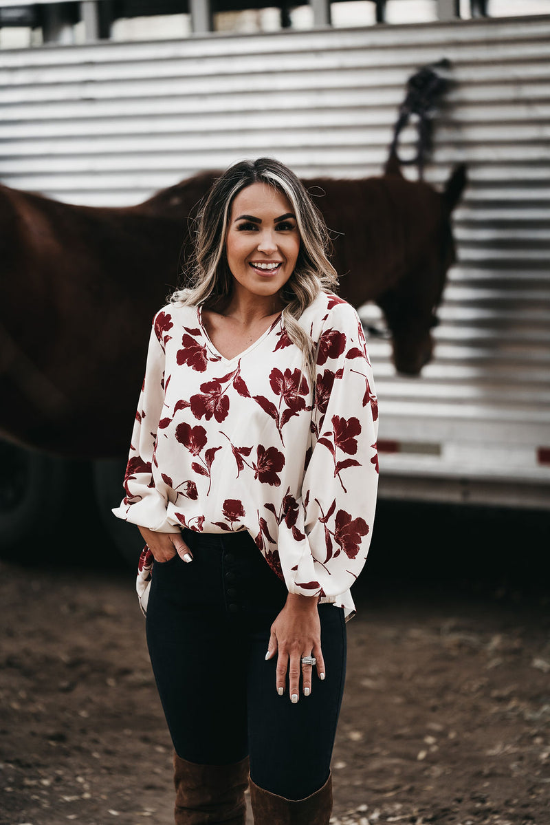 Feeling Fall Florals Blouse