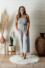 Feather Falls Jumpsuit Grey