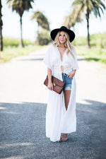 Beach Vibes Maxi Cover Up Ivory