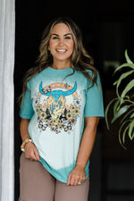 Country Swing Shirt Turquoise