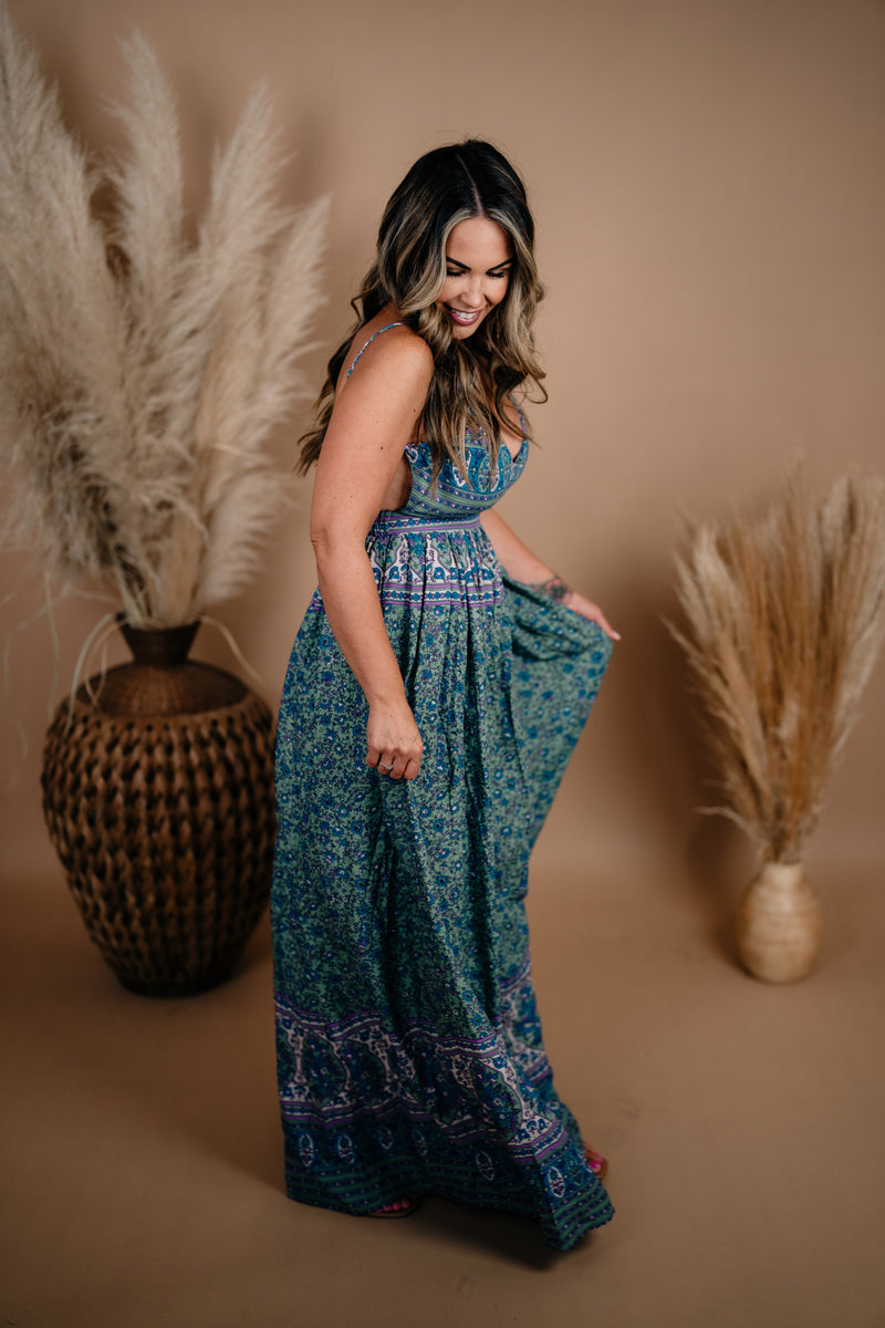 sun drenched maxi dress Free People